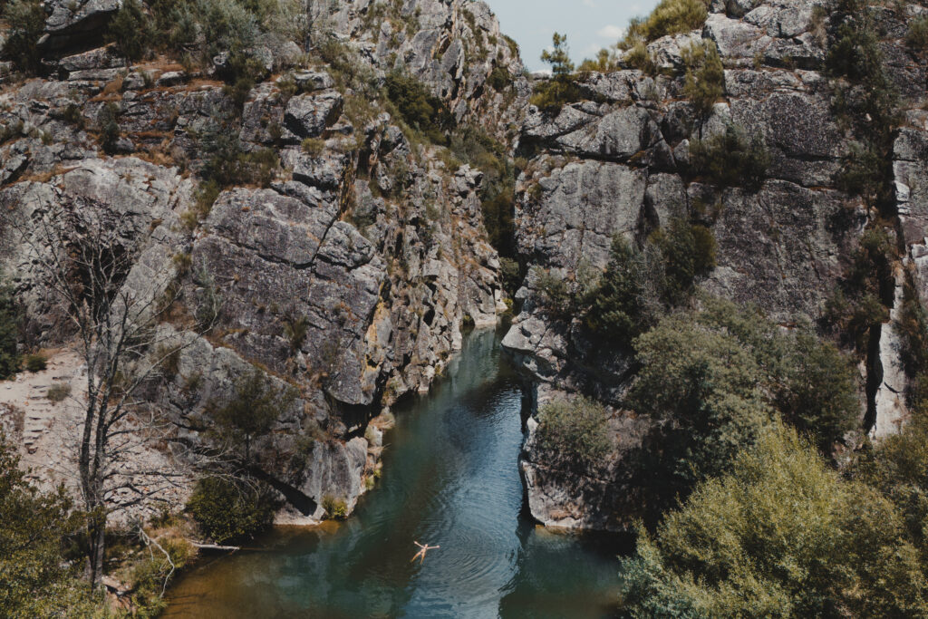 Portuguese mountains and rivers