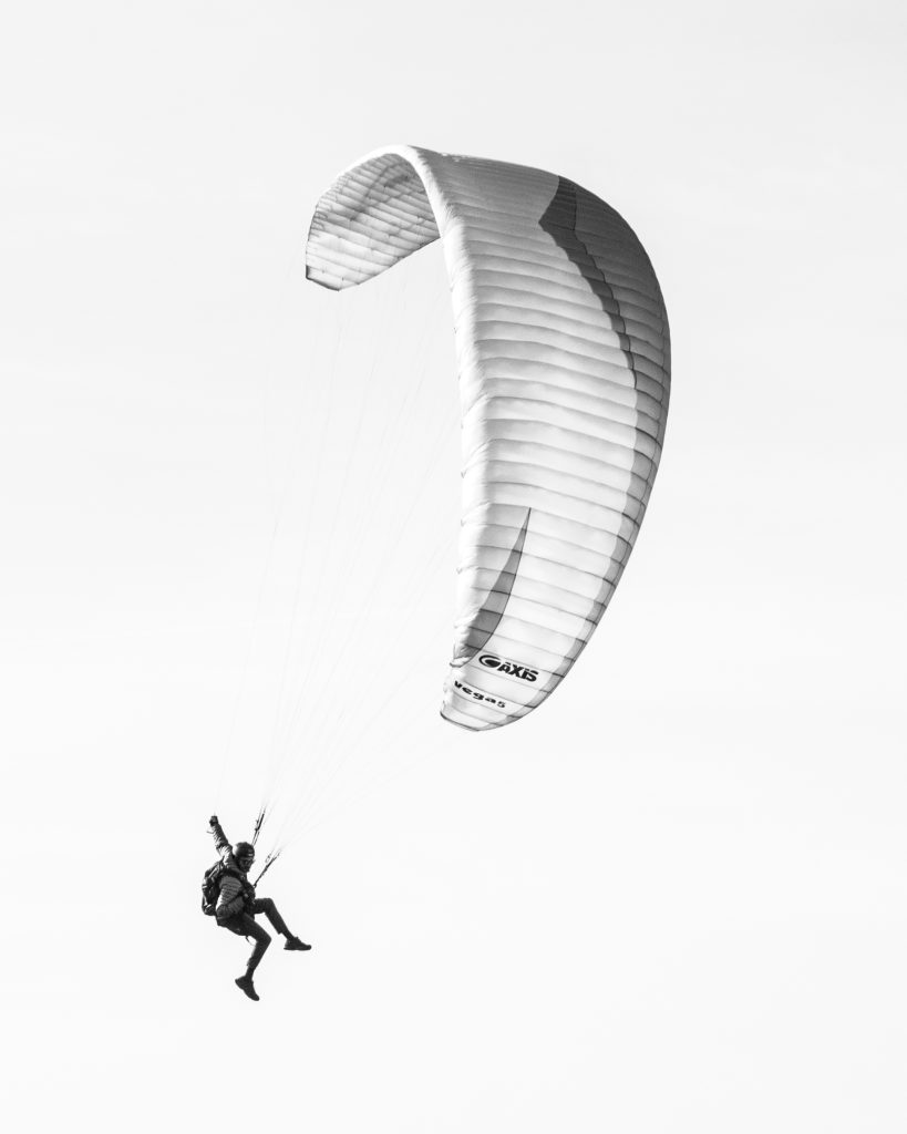 Paragliding at Nazaré